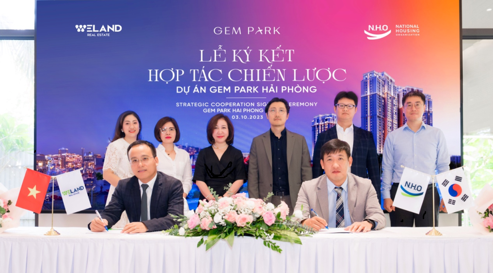 weland NHO ky ket hop tac Gem Park Hai Phong